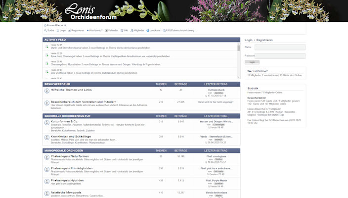 Lonis Orchideen Forum